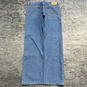 Vintage Levi's 505 Jeans Mens 36x33 Blue Regular Fit Straight Leg Denim 2000s